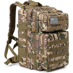 Multicam 45L Military Tactical Backpack Molle EDC Hiking Rucksack