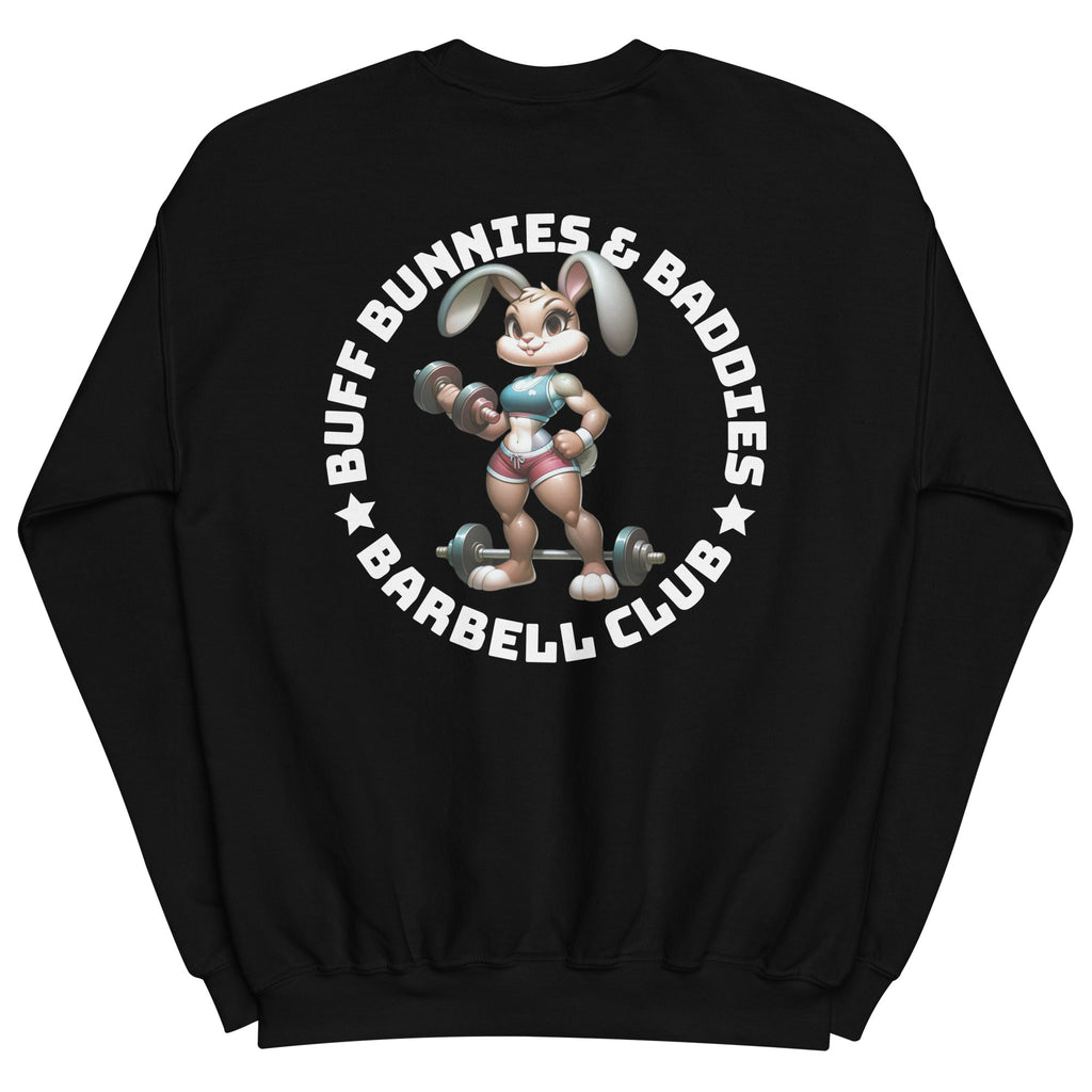 Women's Buff Bunnies & Baddies Barbell Club Crewneck Sweatshirt