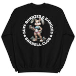 Women's Buff Bunnies & Baddies Barbell Club Crewneck Sweatshirt