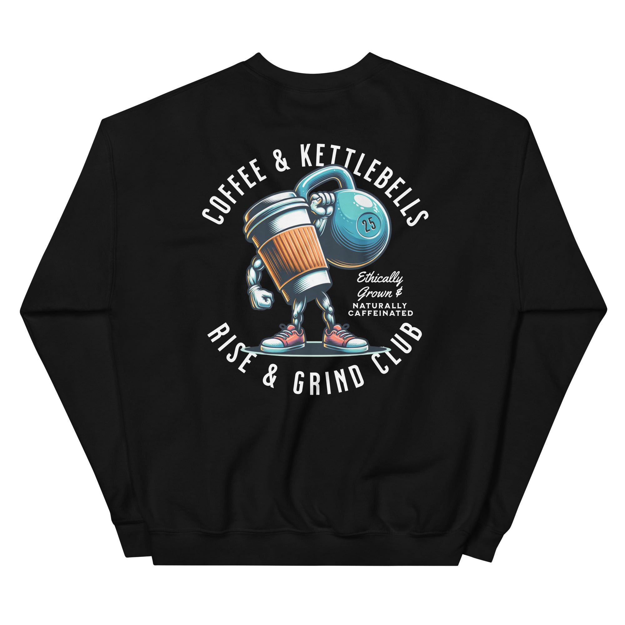 Women's Coffee & Kettlebells Rise & Grind Club Crewneck Sweatshirt