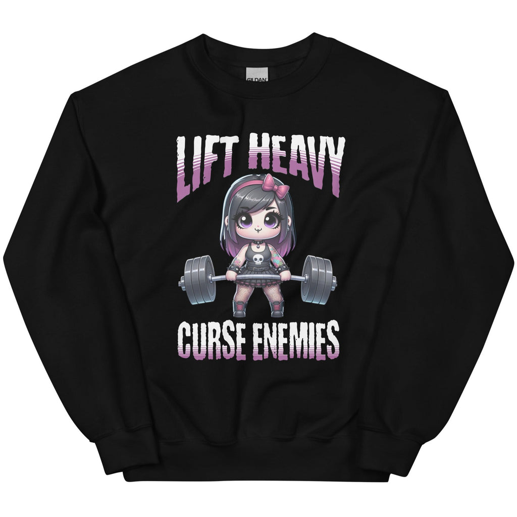 Women's Lift Heavy Curse Your Enemies Club Crewneck Sweatshirt