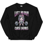 Women's Lift Heavy Curse Your Enemies Club Crewneck Sweatshirt