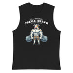 Men's All Natural Tren & Jerry's Beef Gym Sleeveless Muscle T-Shirt