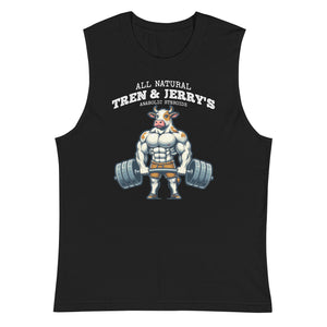 Men's All Natural Tren & Jerry's Beef Gym Sleeveless Muscle T-Shirt