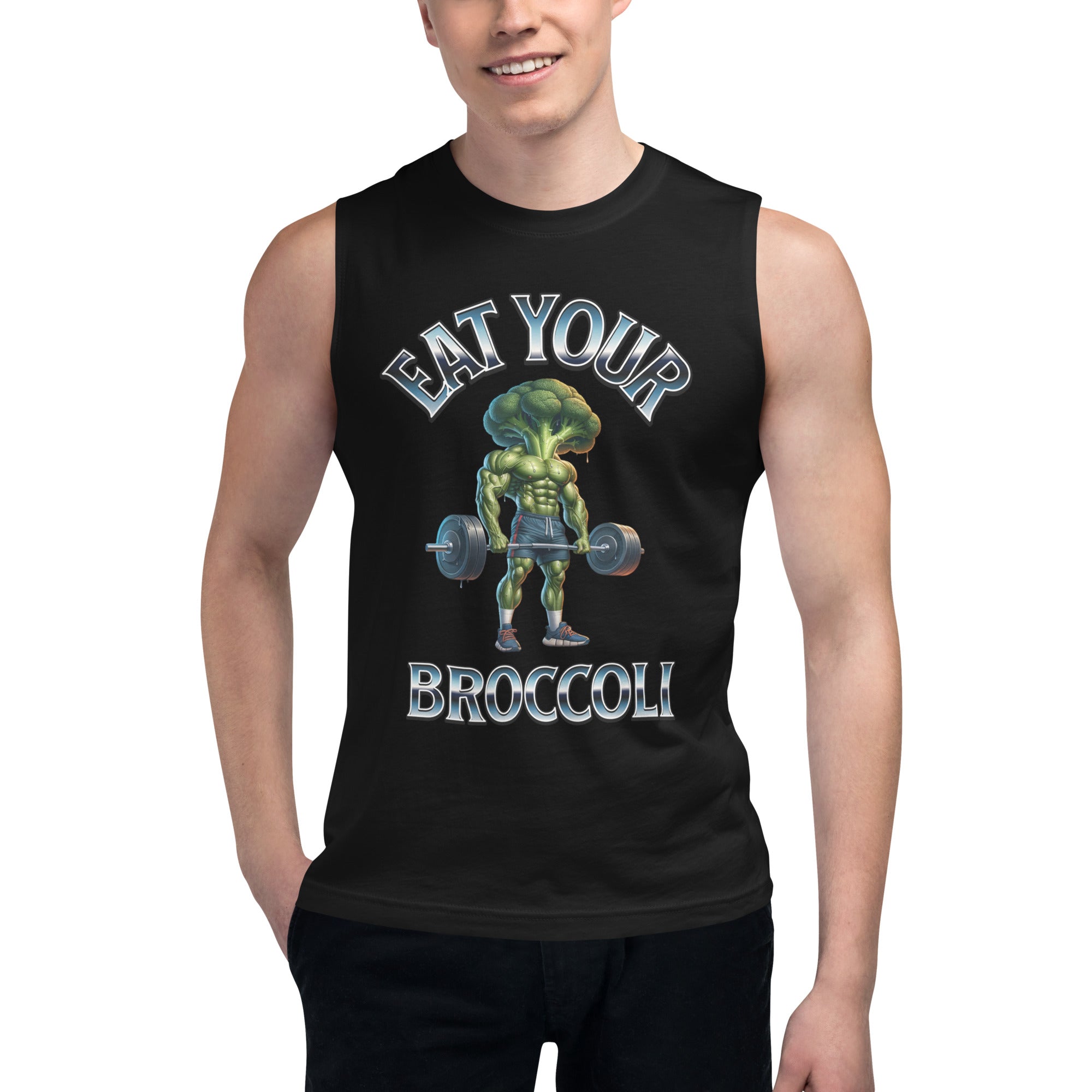 Eat Your Broccoli Muscle Tee