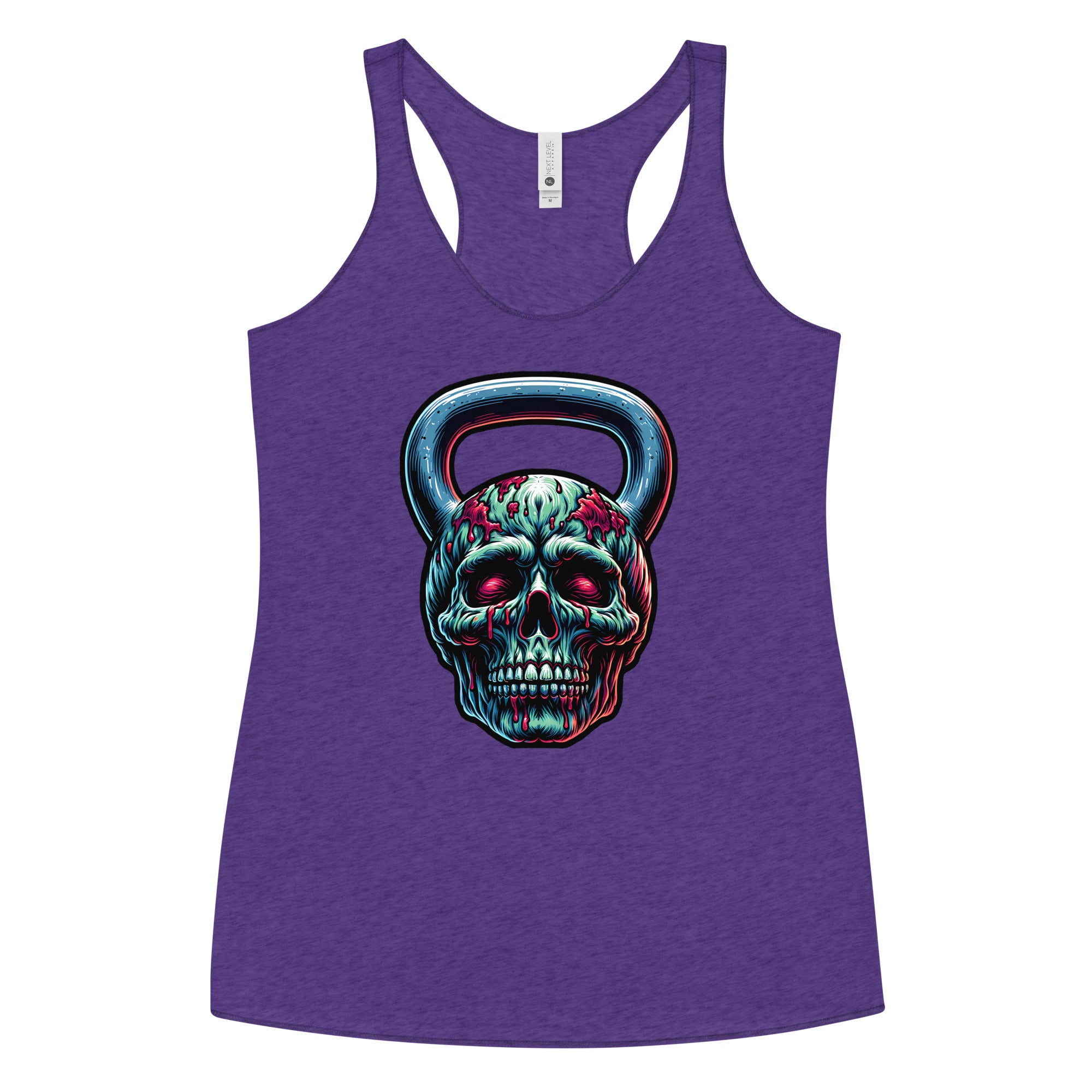 Zombie Food Kettlebell Racerback Tank Top