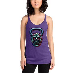 Zombie Food Kettlebell Racerback Tank Top