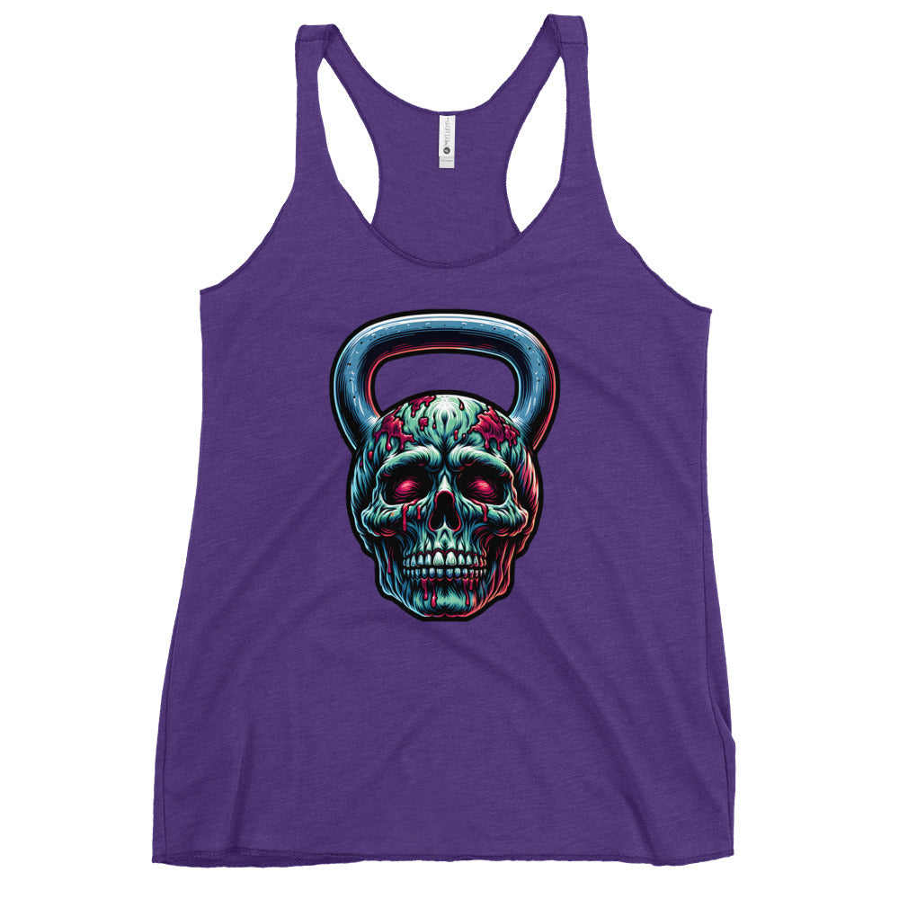 Zombie Food Kettlebell Racerback Tank Top
