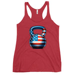 American Flag Kettlebell Tank Top