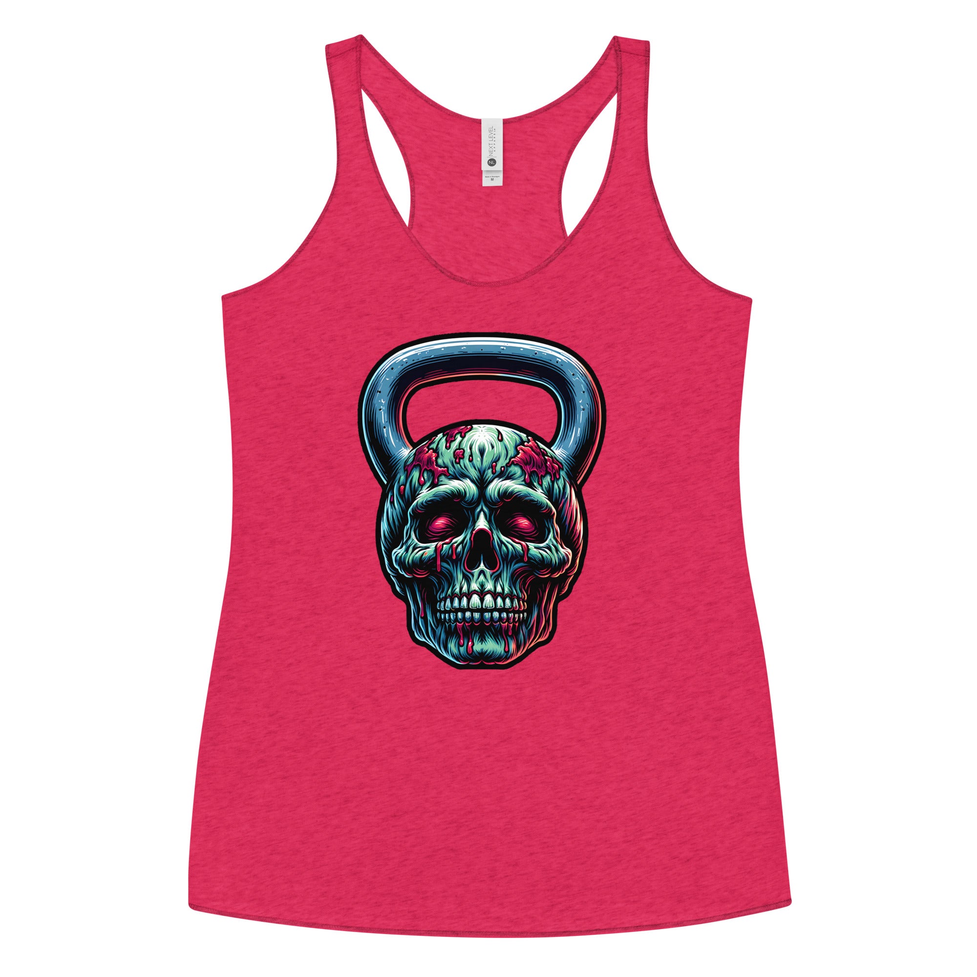 Zombie Food Kettlebell Racerback Tank Top
