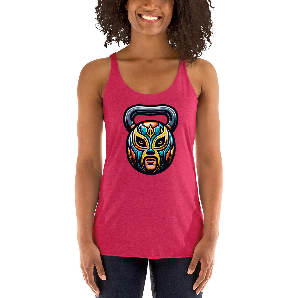 Luchador Mask Kettlebell Tank Top