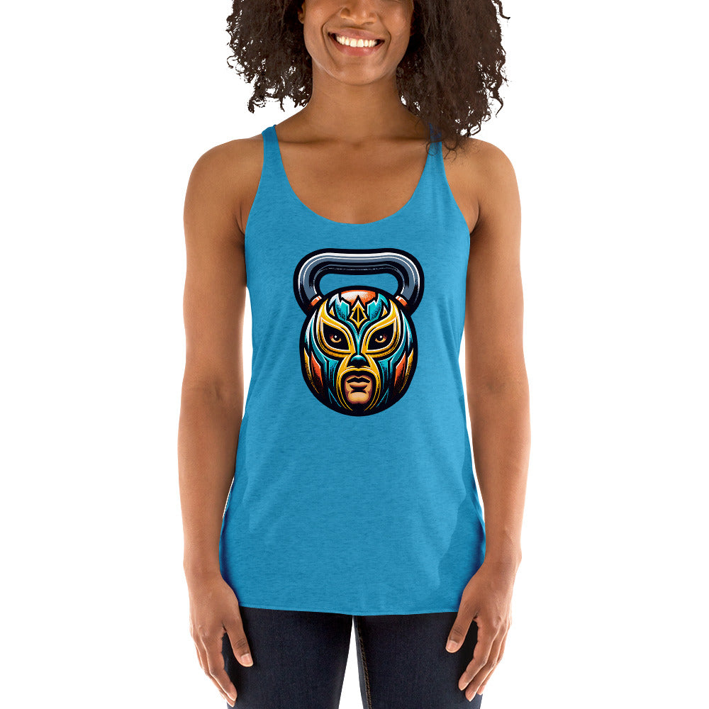 Luchador Mask Kettlebell Tank Top