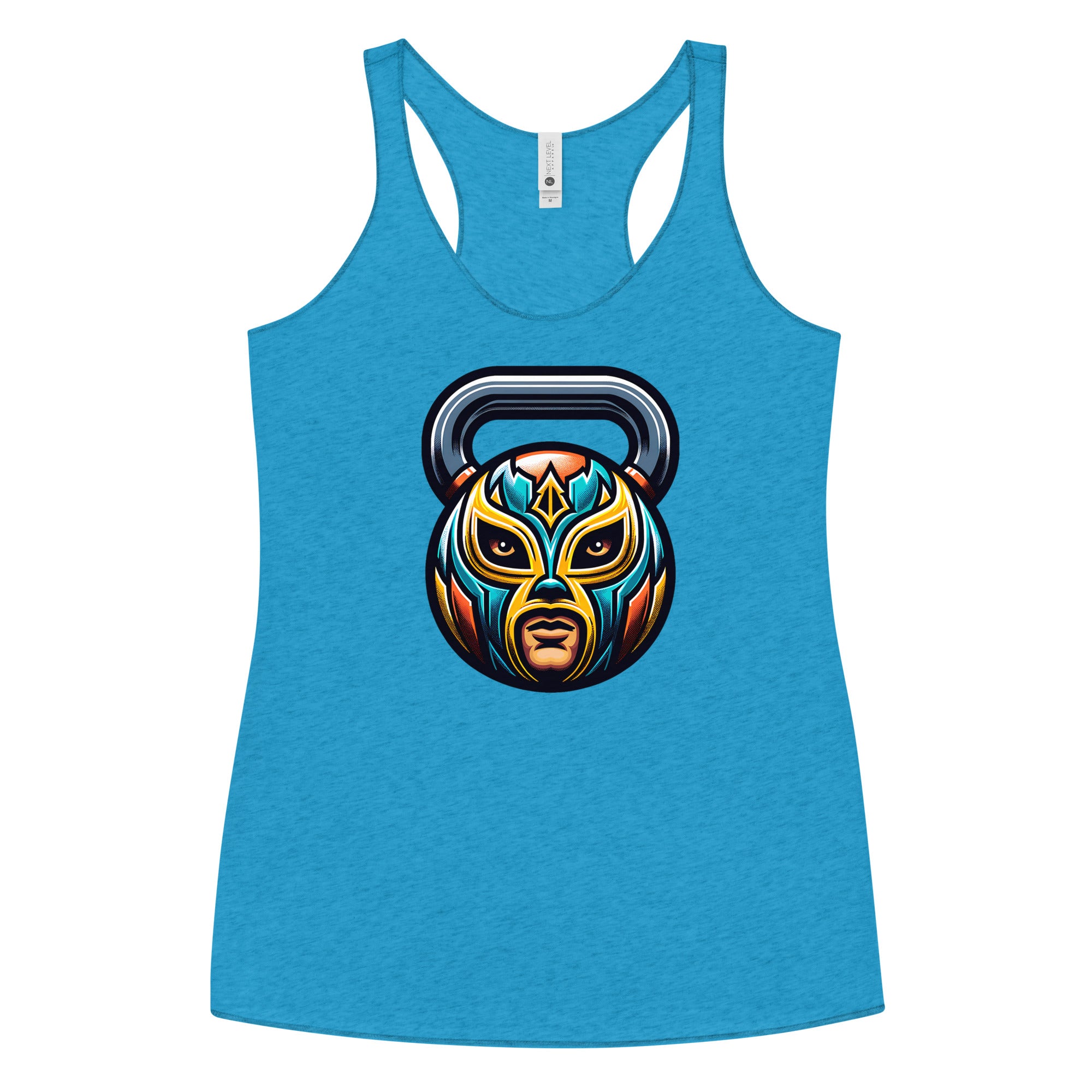 Luchador Mask Kettlebell Tank Top