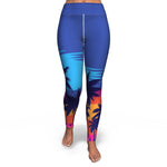 Women's California Dreaming High-waisted Yoga Leggings Front