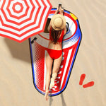 Red White Blue Beer Beach Blanket