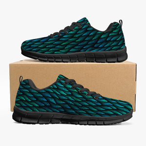 Green Mother Of Dragons Half Scales Workout Gym Running Sneakers Inside Outside