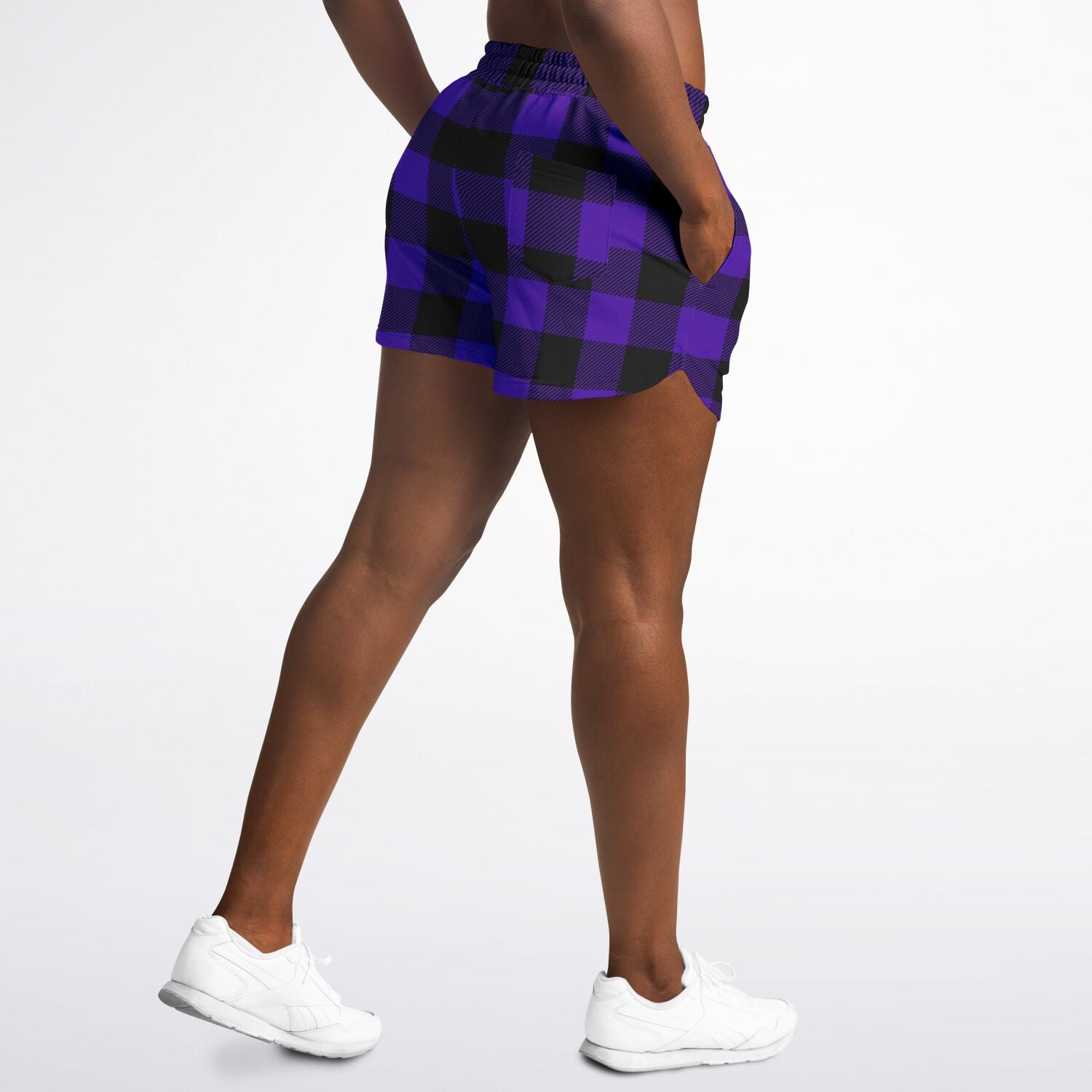 Plaid on sale athletic shorts