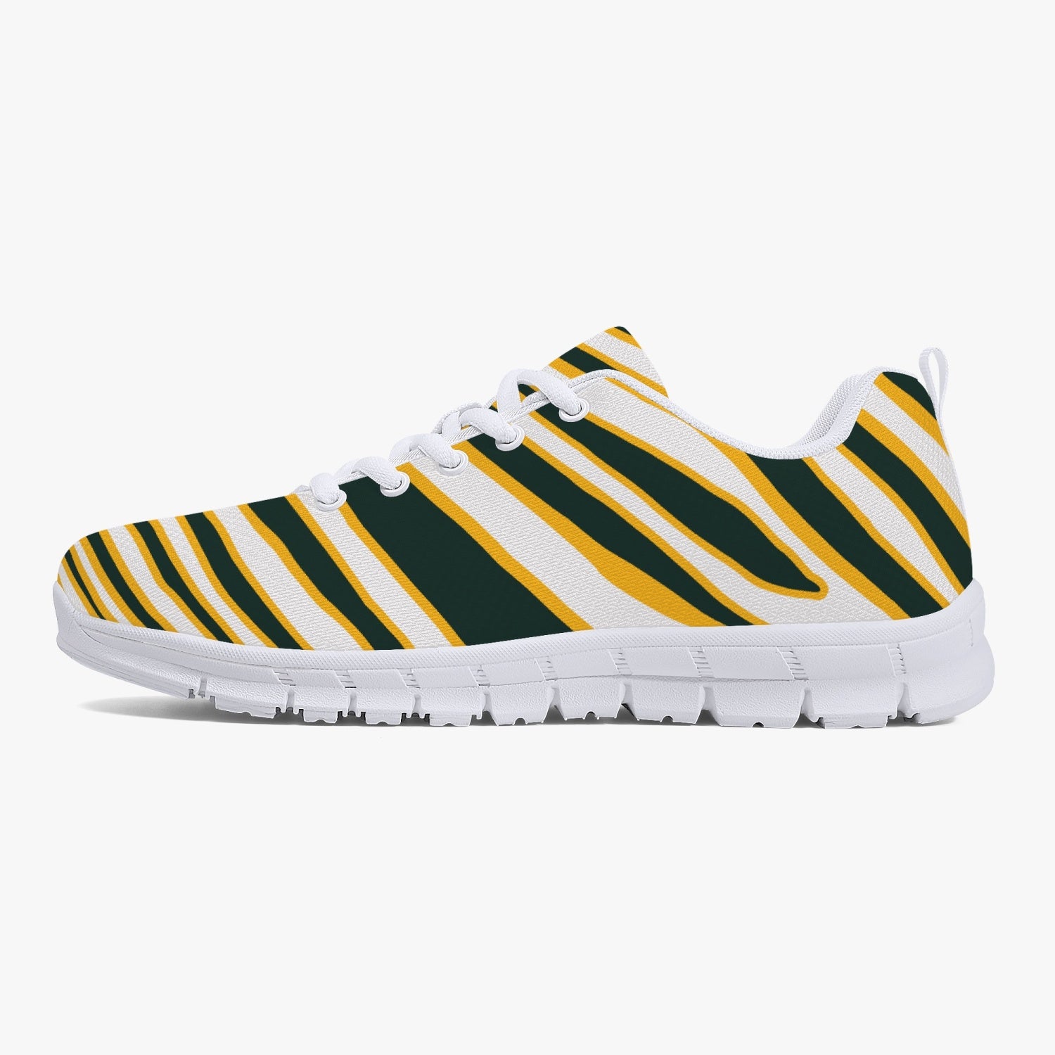 Green Bay Zebra Stripe Sneakers