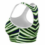 Seattle Zebra Stripe Sports Bra