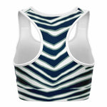 Dallas Zebra Stripe Sports Bra