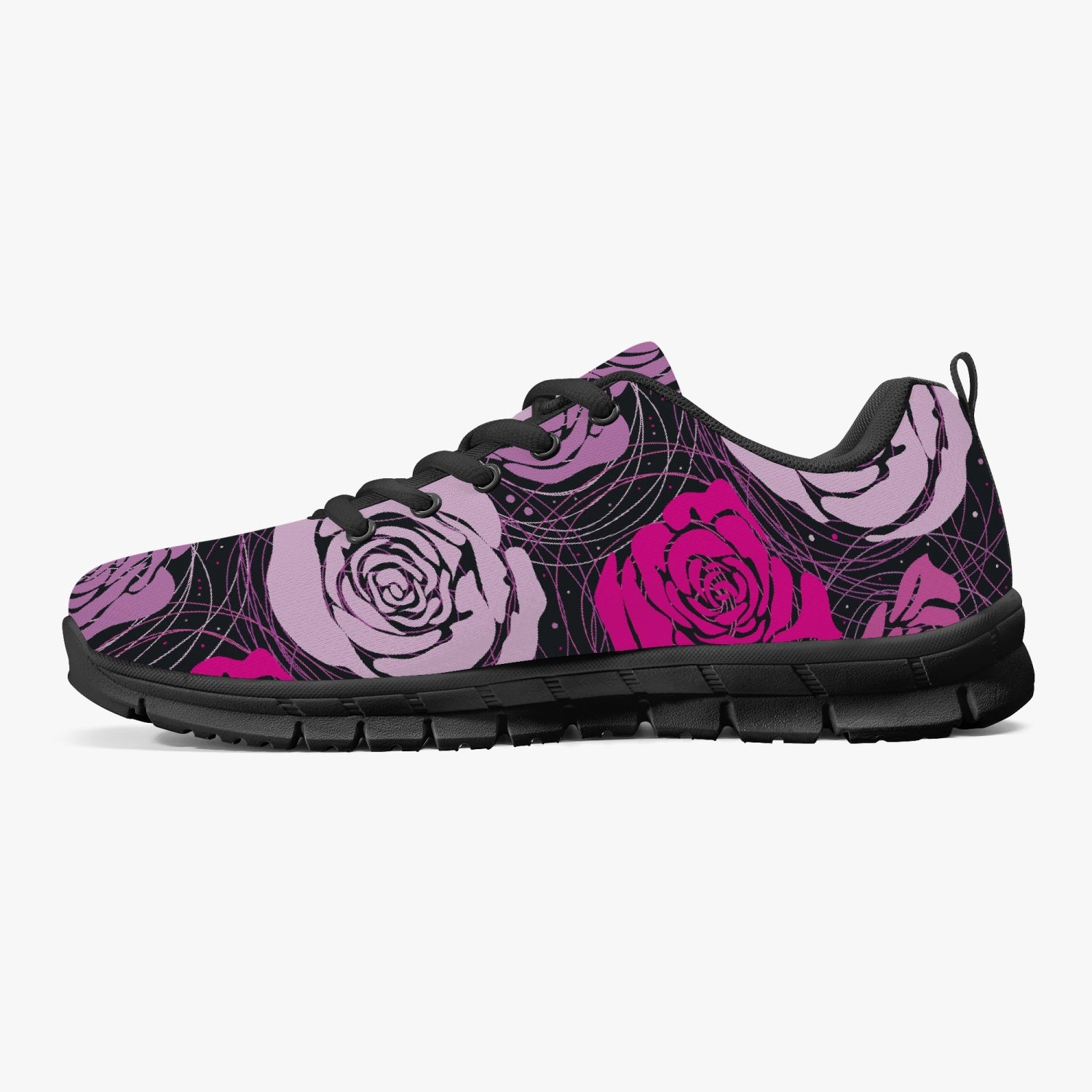 Abstract Roses Sneakers