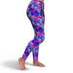 Women's Glitter Rainbow Prism Yoga Fitness Leggings Right