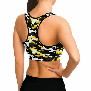 Urban Jungle Yellow Camo Bra