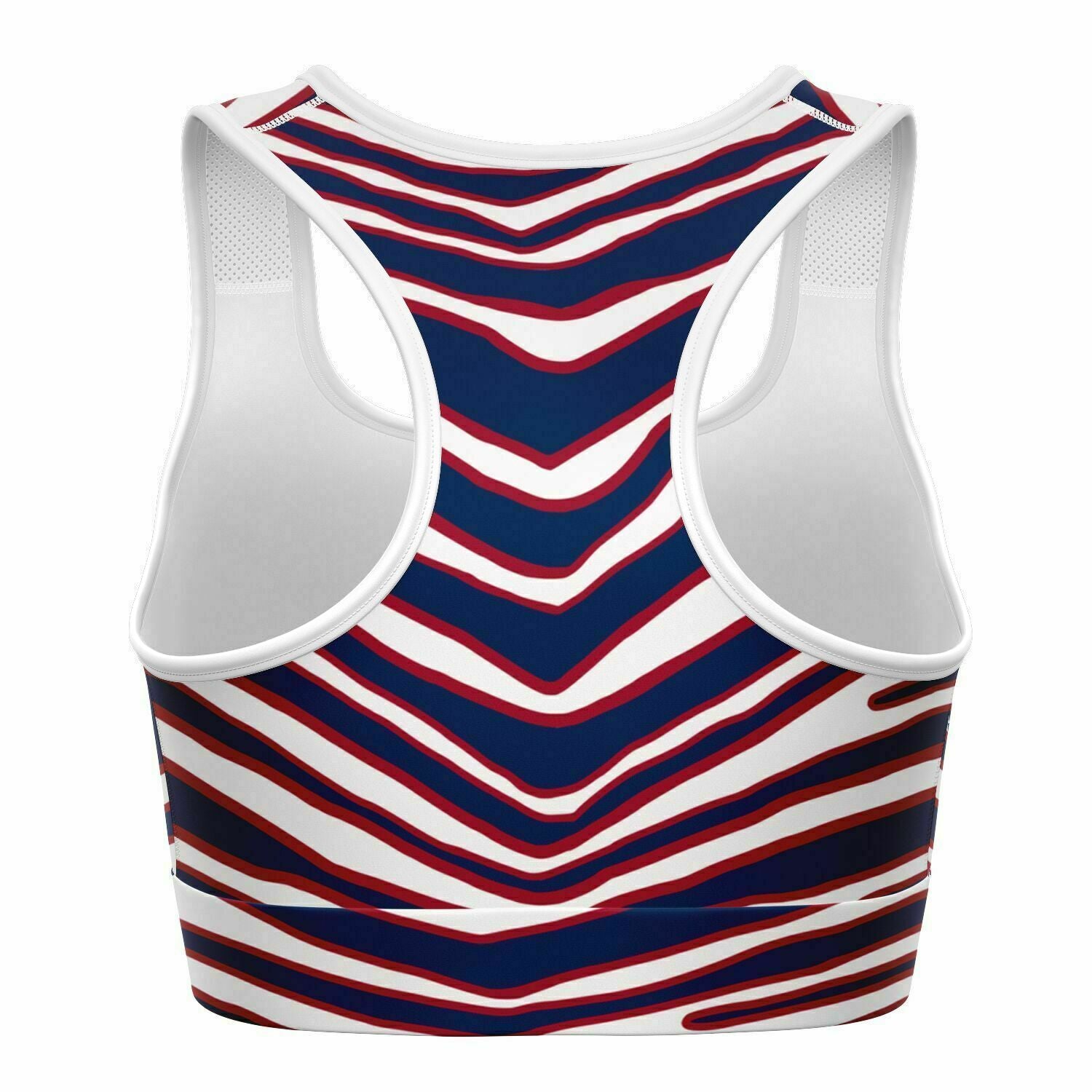 New York Zebra Stripe Sports Bra