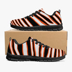 Unisex Cincinnati Football Black Orange Wild Zebra Stripe Animal Pattern Running Shoes Sneakers