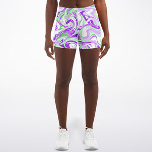 Purple Marble Shorts