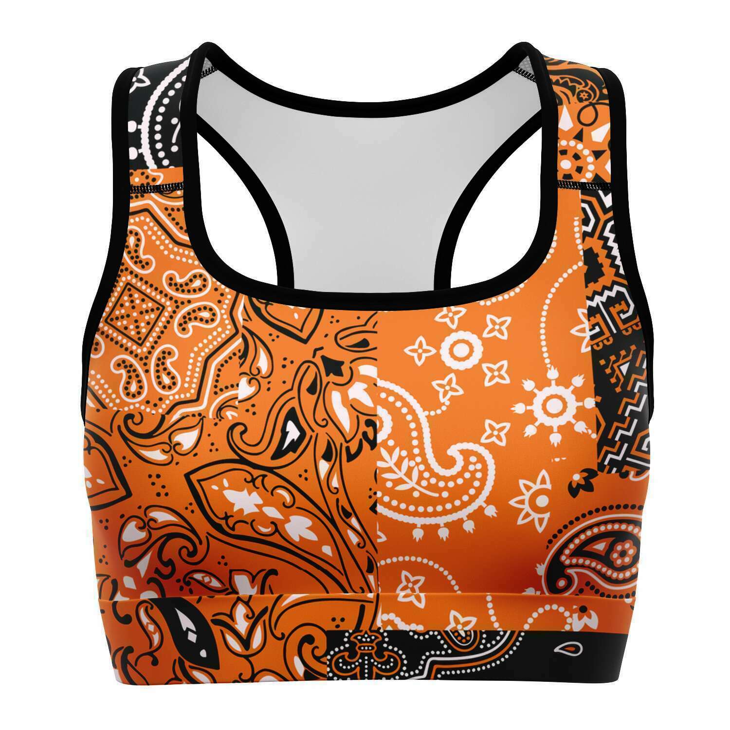 Women Innerwear Bra Sublimation Leopard Print Yoga Fitness Crop