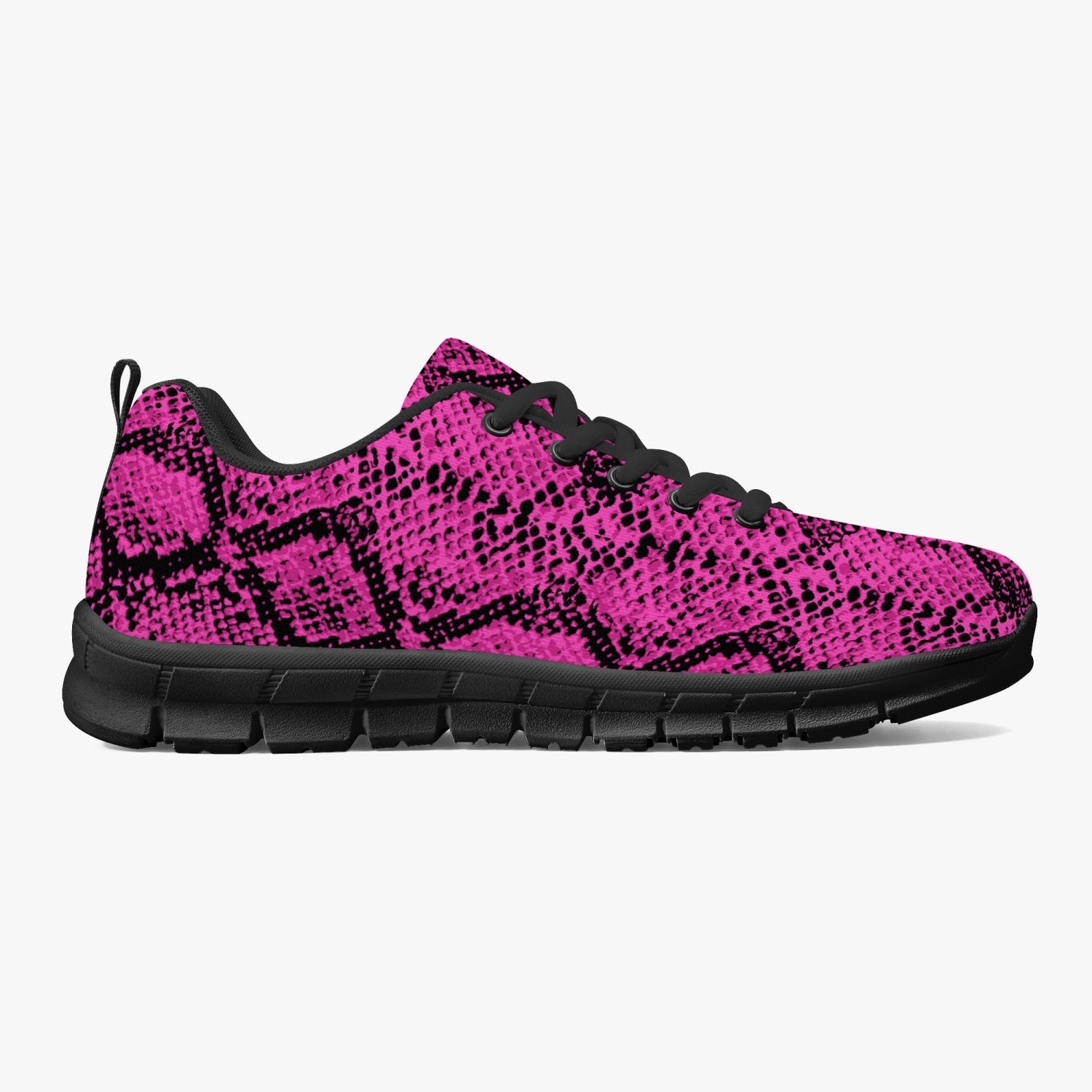 Pink Snakeskin Sneakers