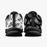 Half Black White Paisley Sneakers