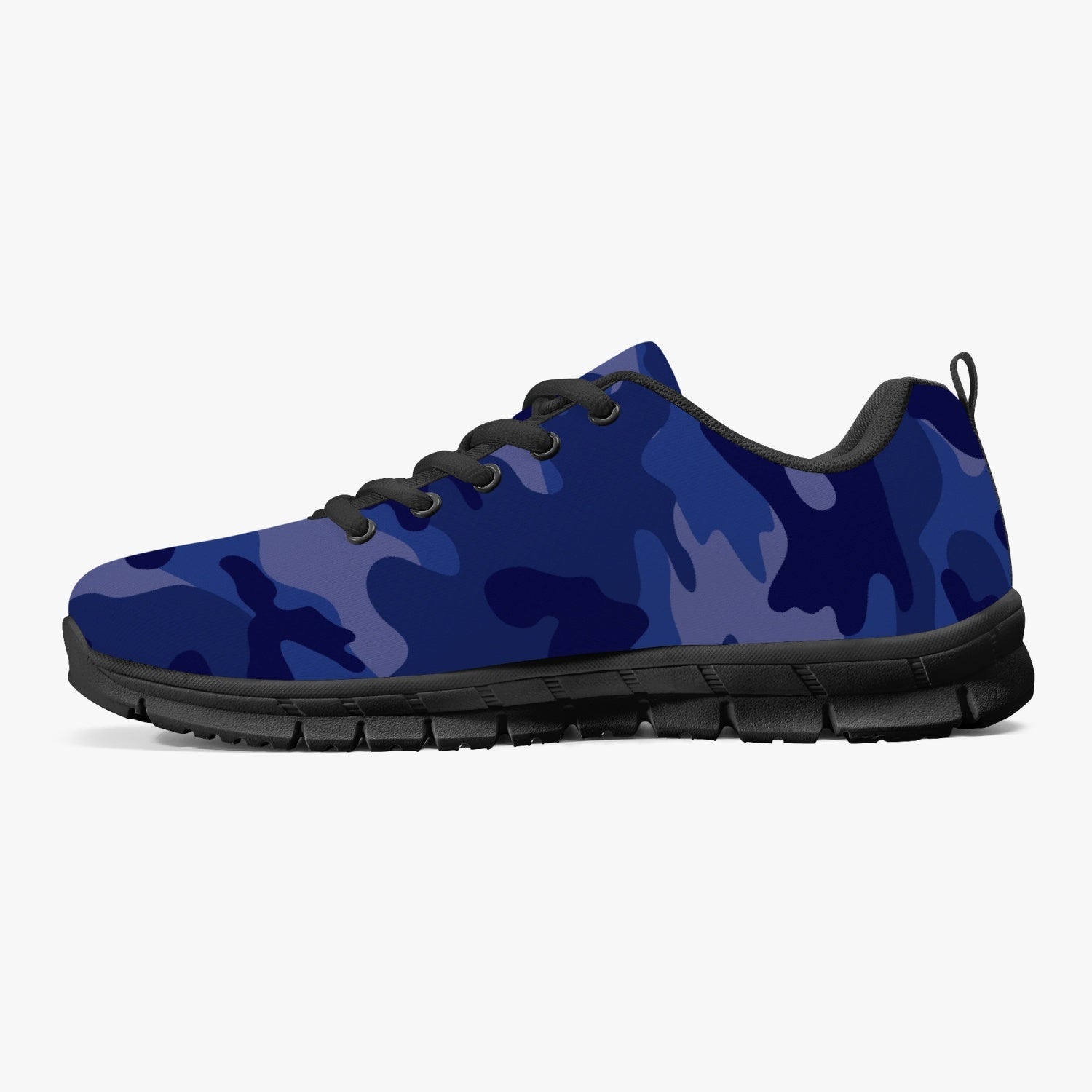 All Blue Camo Sneakers