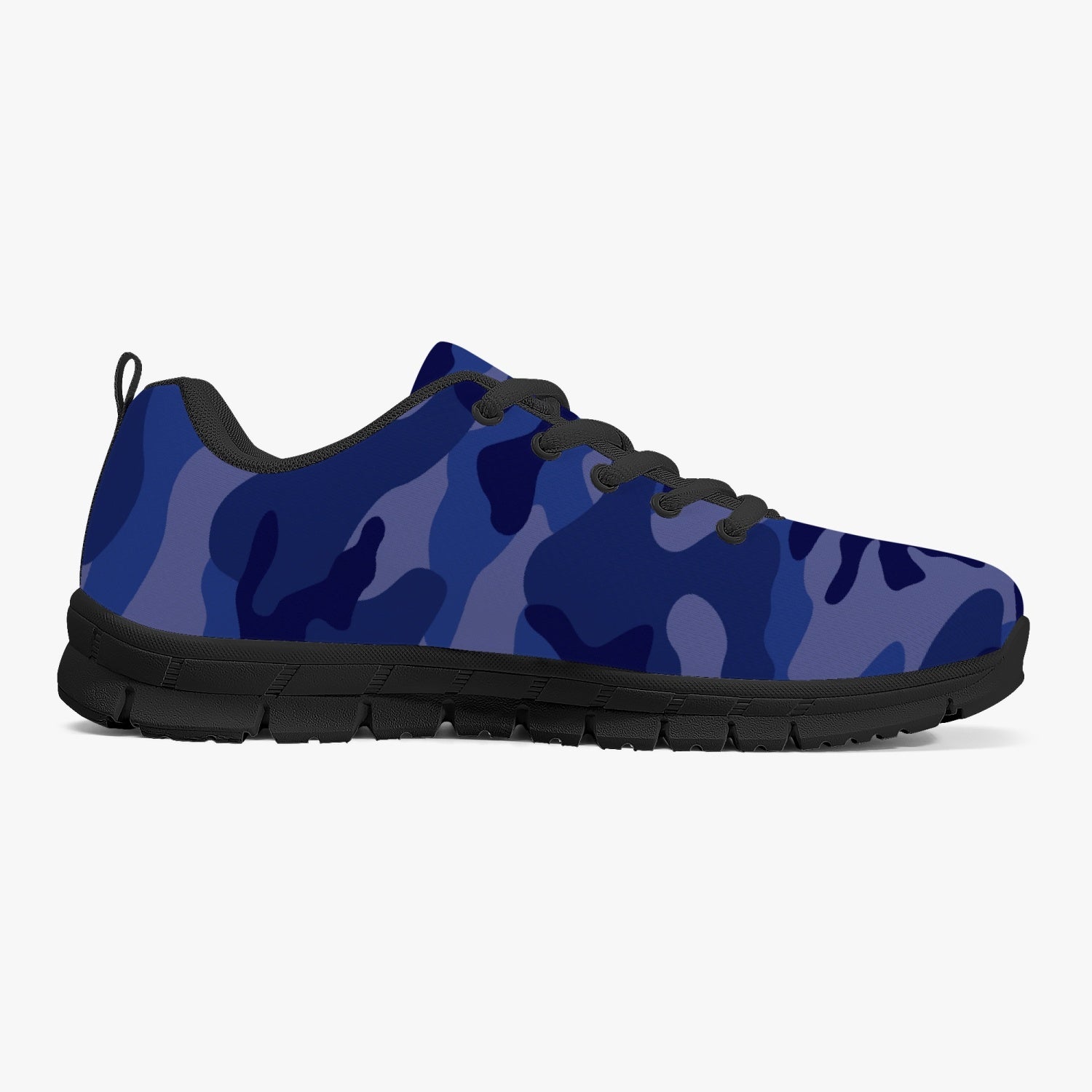 All Blue Camo Sneakers