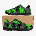 Black Green Camo Sneakers