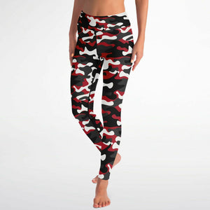 Urban Jungle Red Camo Leggings