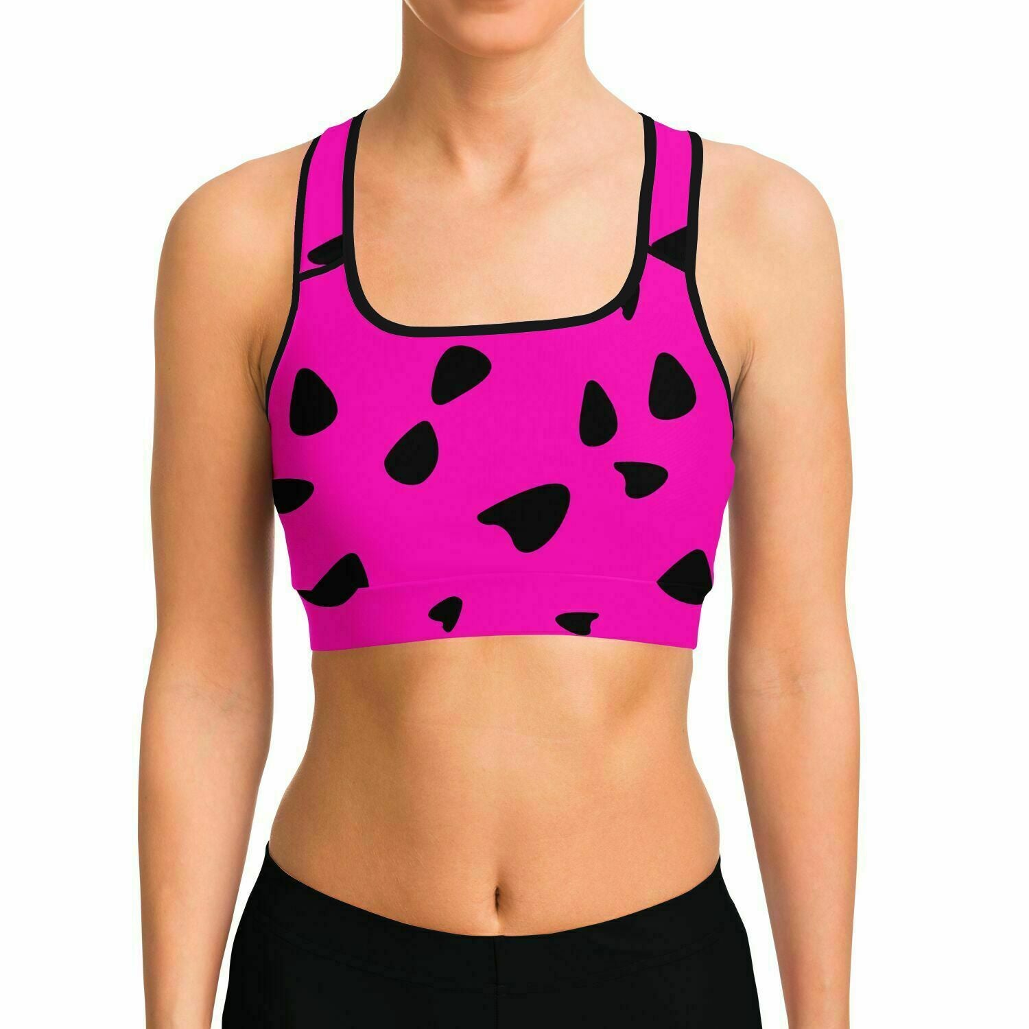 Pink Cave Woman Sports Bra