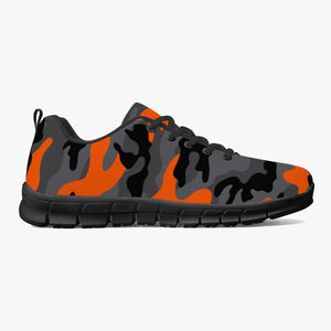 Black Orange Camo Sneakers