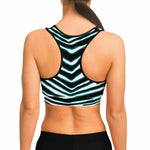 Jacksonsville Zebra Stripe Sports Bra