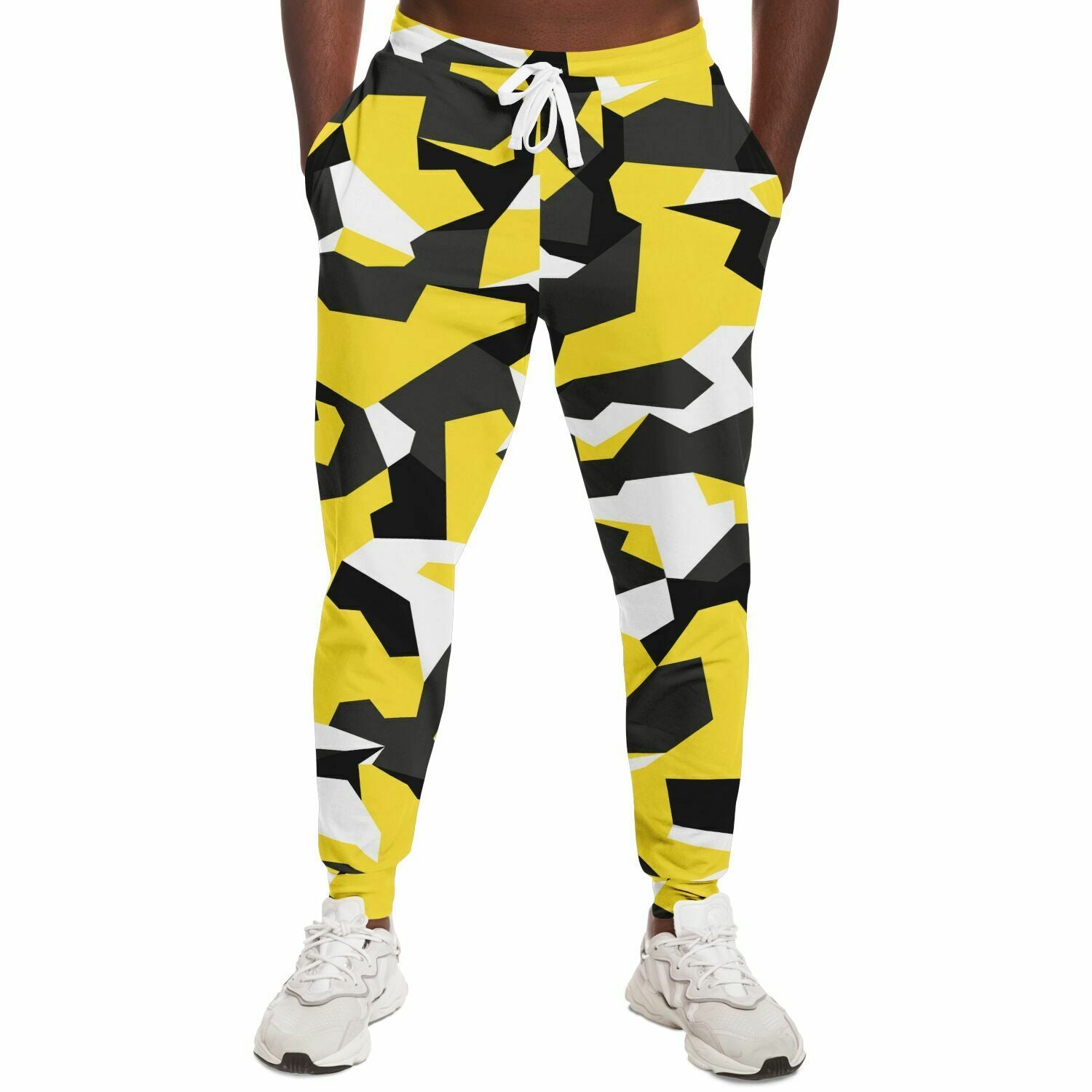 Unisex M90 Black Yellow Modern Soldier Urban Warfare Camouflage Athletic Joggers