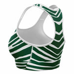 New York Zebra Stripe Sports Bra