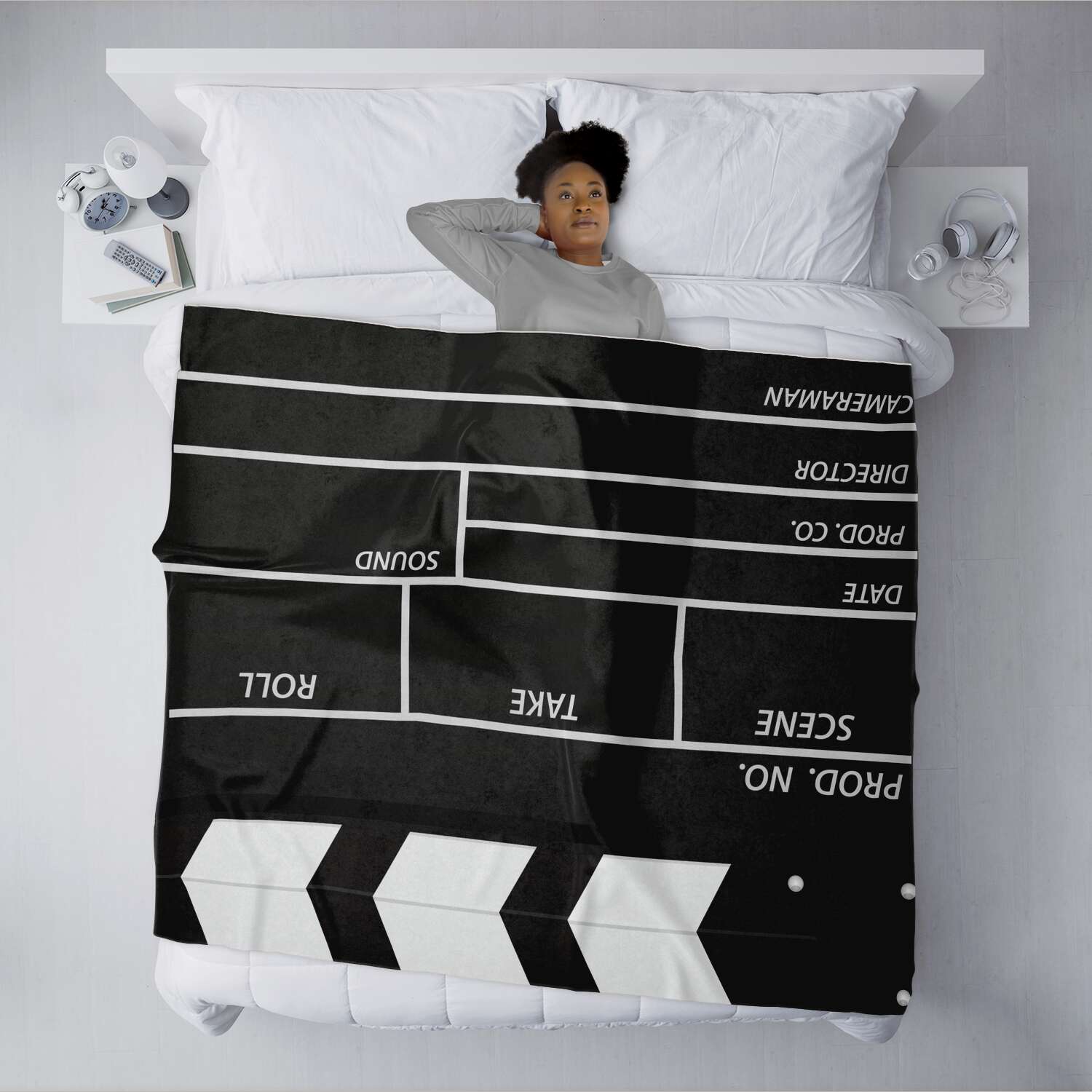 Clapperboard Microfleece Winter Blanket