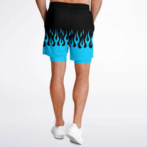 Blue Fire Shorts