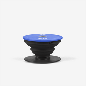 Blue 20 KG Olympic Weight Powerlifter Competition Popsocket Black Profile