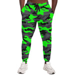 Unisex Green Camouflage Athletic Joggers