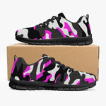 Womens Urban Jungle Pink White Black Camouflage Running Shoes Sneakers