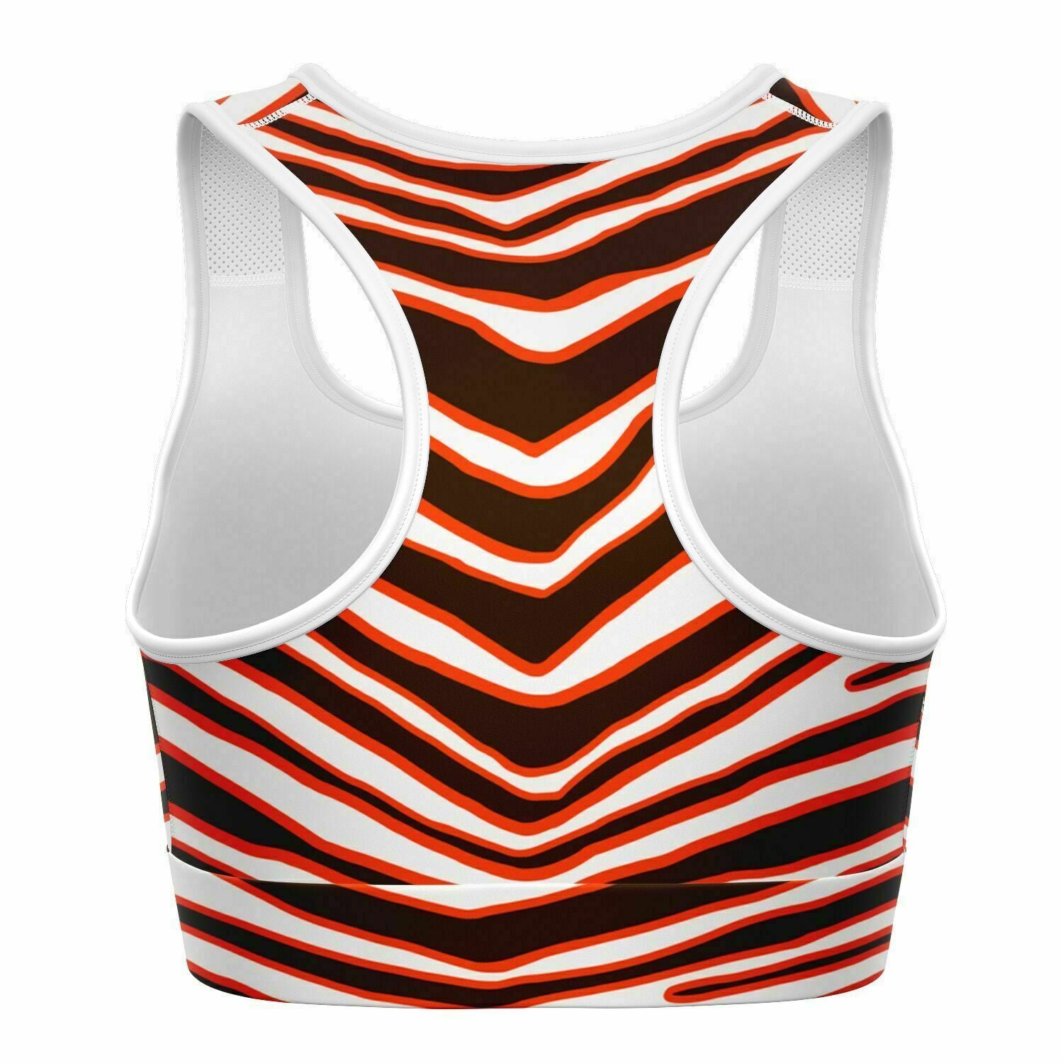 Cleveland Zebra Stripe Sports Bra