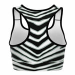 Las Vegas Zebra Stripe Sports Bra