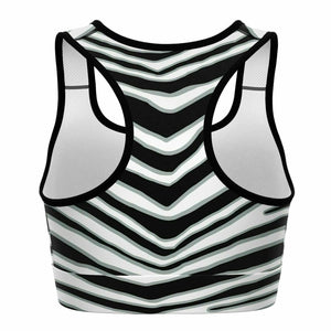 Las Vegas Zebra Stripe Sports Bra